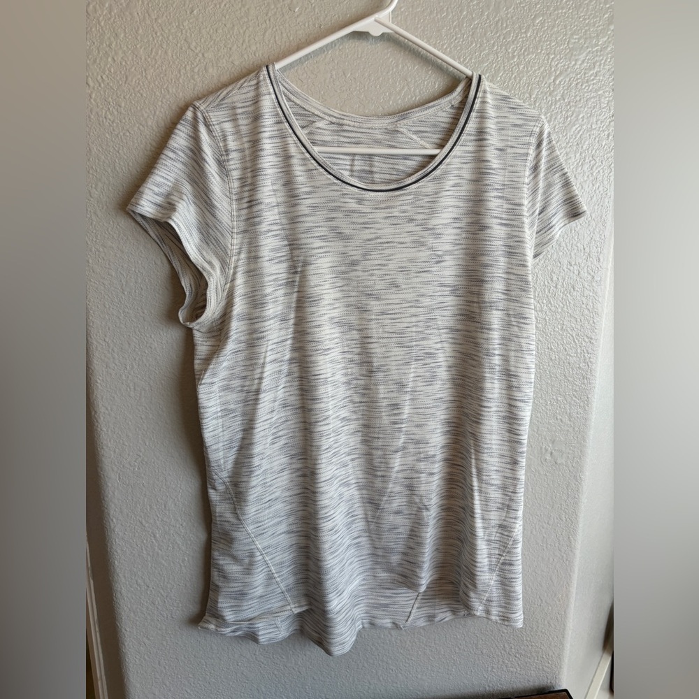 Women's Gray Striped Top